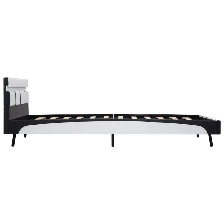 Cadre de lit avec LED sans matelas blanc 160x200 cm - 5