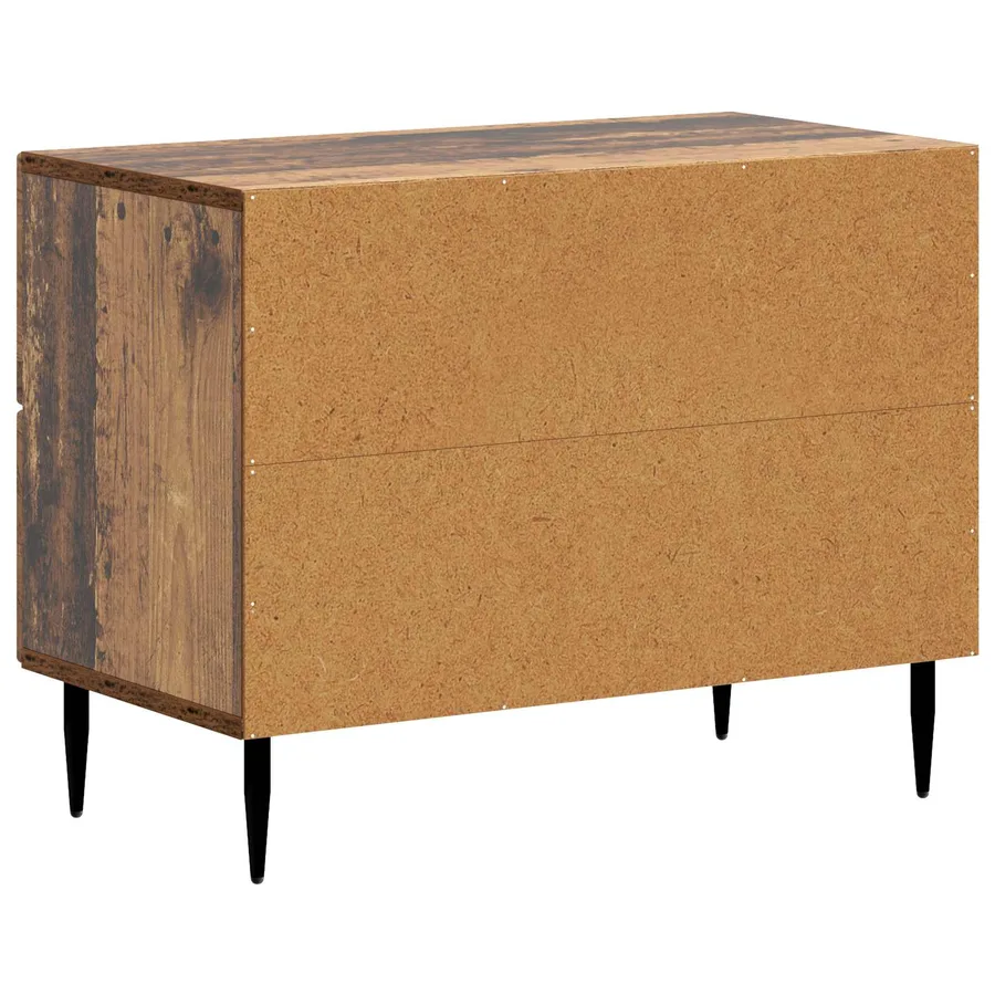 Cabinet de chevet avec tiroir Bois ancien 62 x 34,5 x 47,5 cm - 7