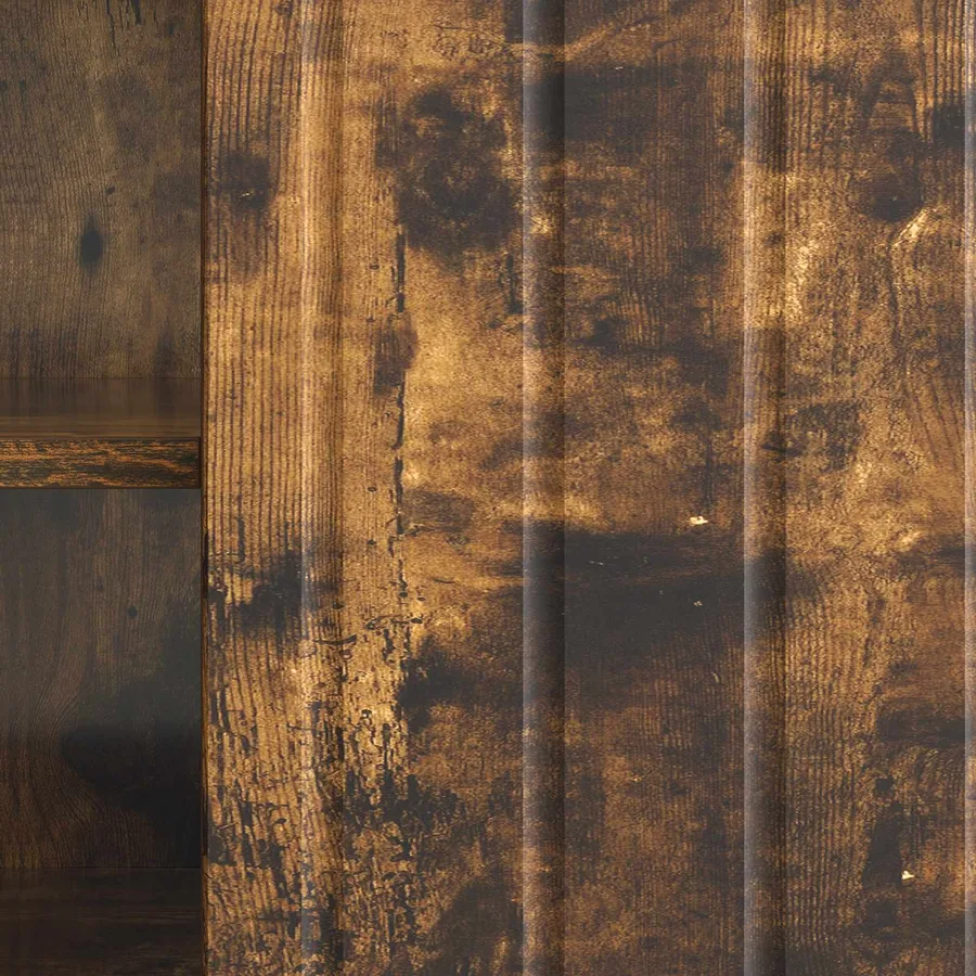Meuble TV Chêne fumé 102 x 34,5 x 52 cm Bois d'ingénierie - 10
