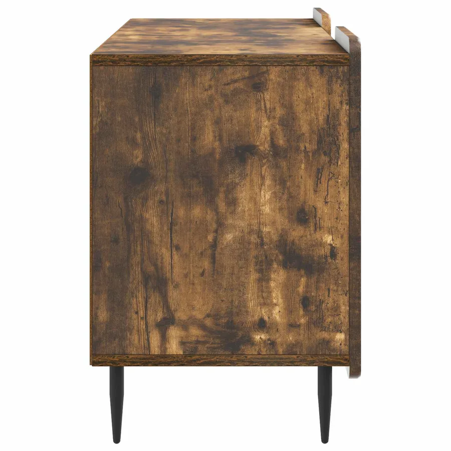 Meuble TV Chêne fumé 102 x 34,5 x 52 cm Bois d'ingénierie - 7