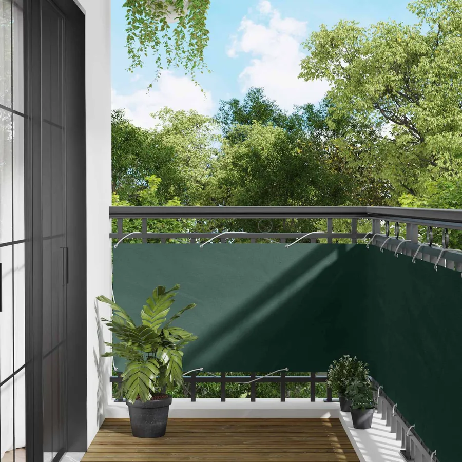 Écran de balcon 75 x 200 cm Oxford alu enduit de PU