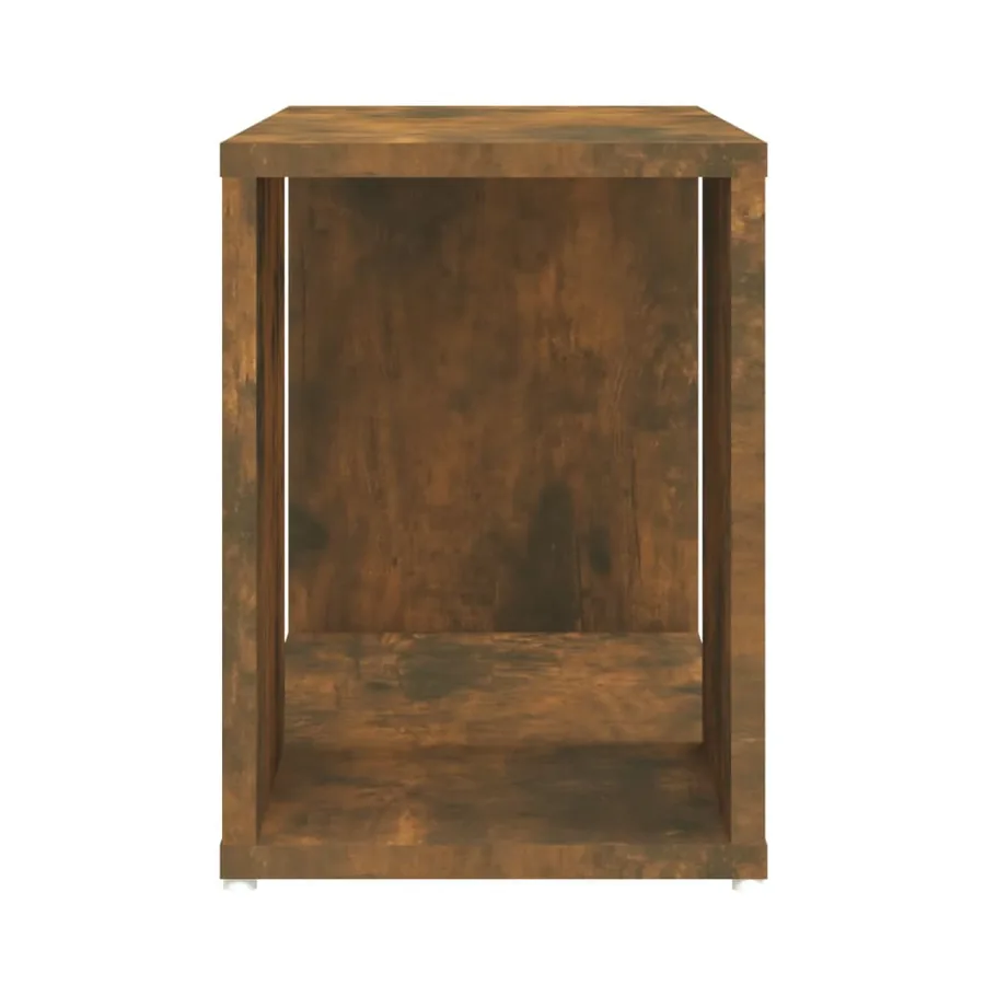 Meuble TV Chêne fumé 60x24x32 cm Bois d'ingénierie - 6