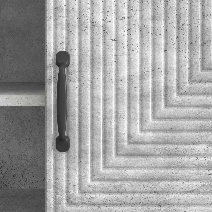 Meuble TV Gris béton 102 x 34,5 x 50 cm Bois d'ingénierie - 10