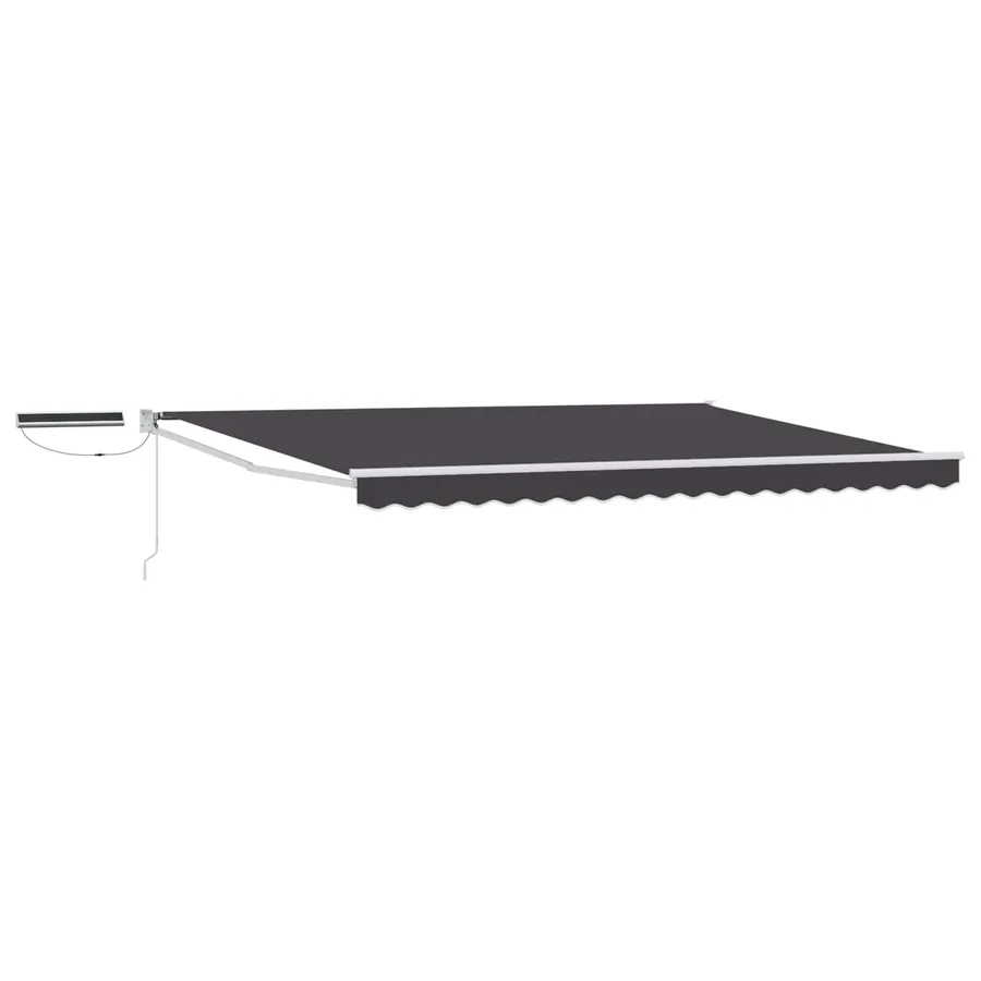 Auvent rétractable électrique Anthracite et blanc 4 × 3 m - 2