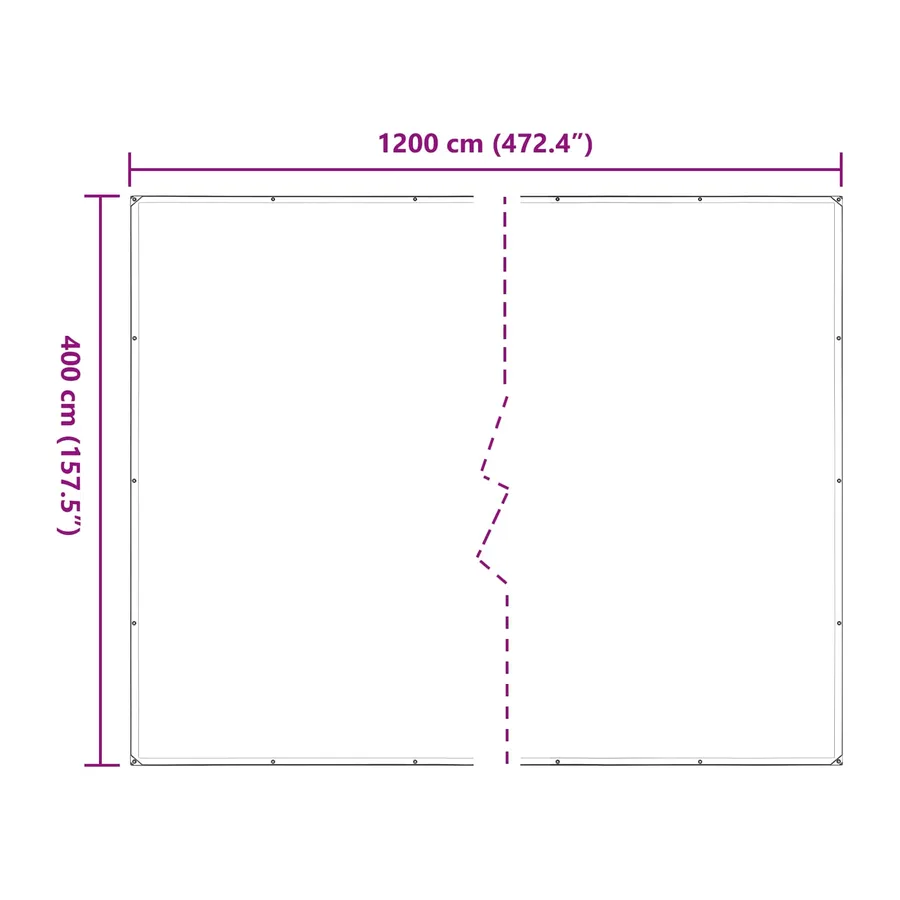 Couverture pour plantes Transparent 4 x 12 m PE - 10