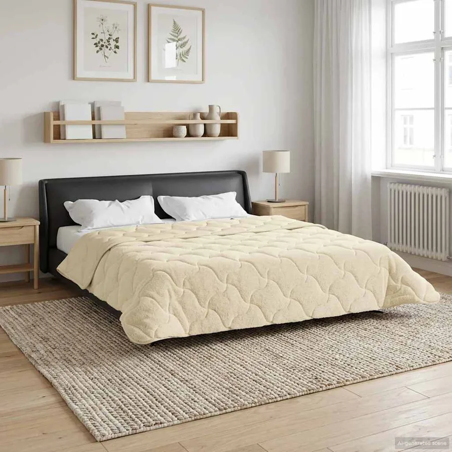 Duvet d'été simple Matelassé Crème 200 x 240 cm - 4