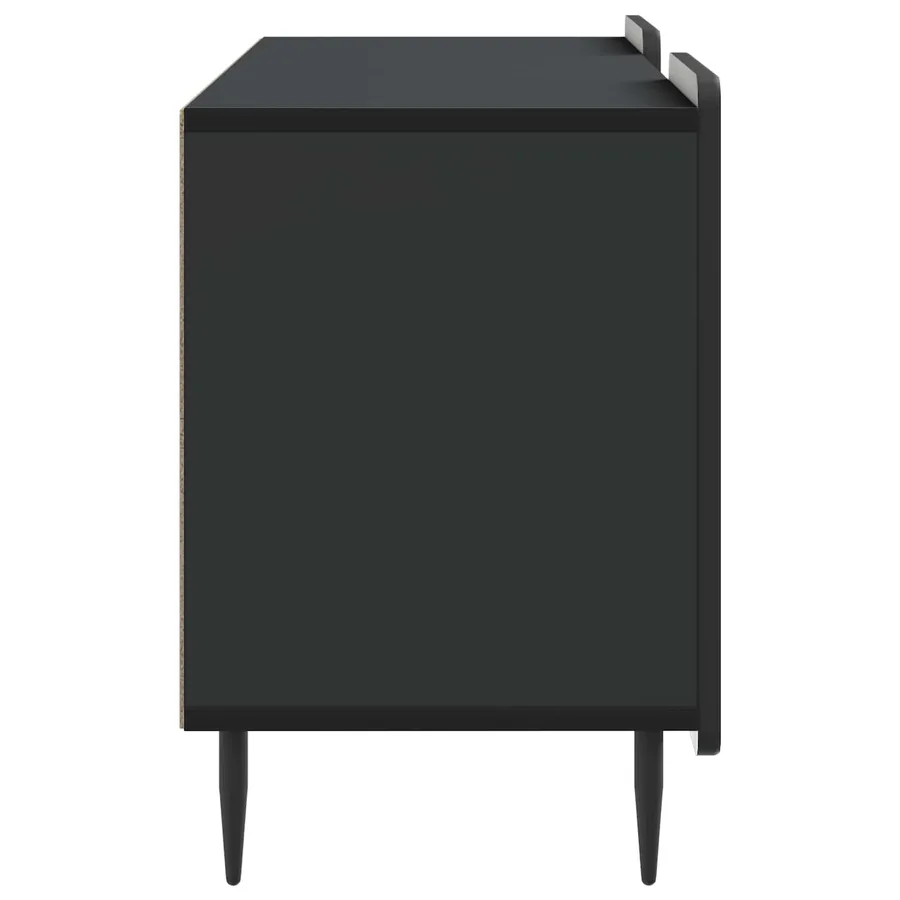 Meuble TV Noir 102 x 34,5 x 52 cm Bois d'ingénierie - 7