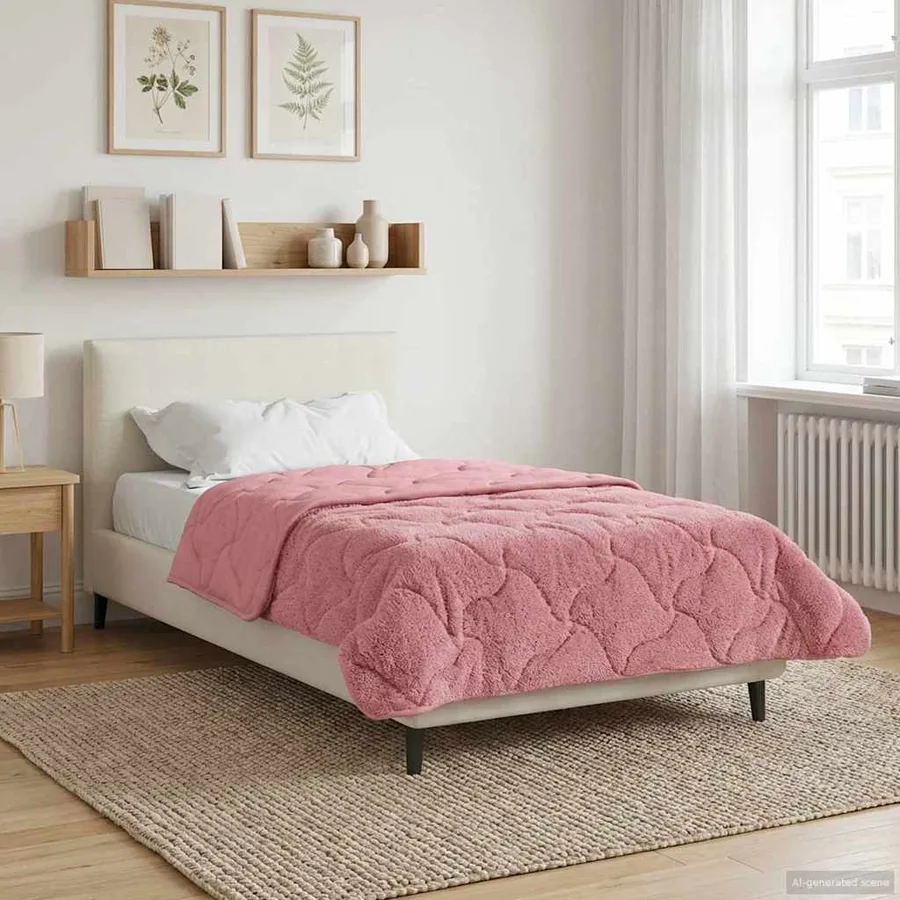 Duvet d'été simple Matelassé Rose 155 x 220 cm - 4