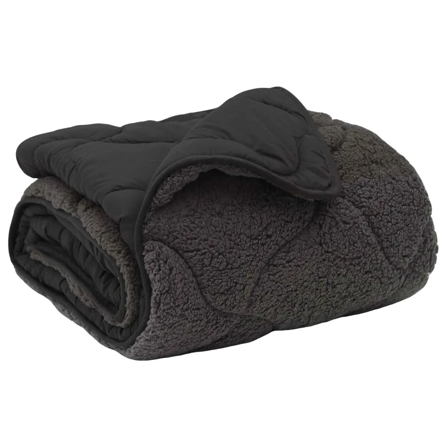 Duvet d'été simple Matelassé Anthracite 155 x 200 cm - 2