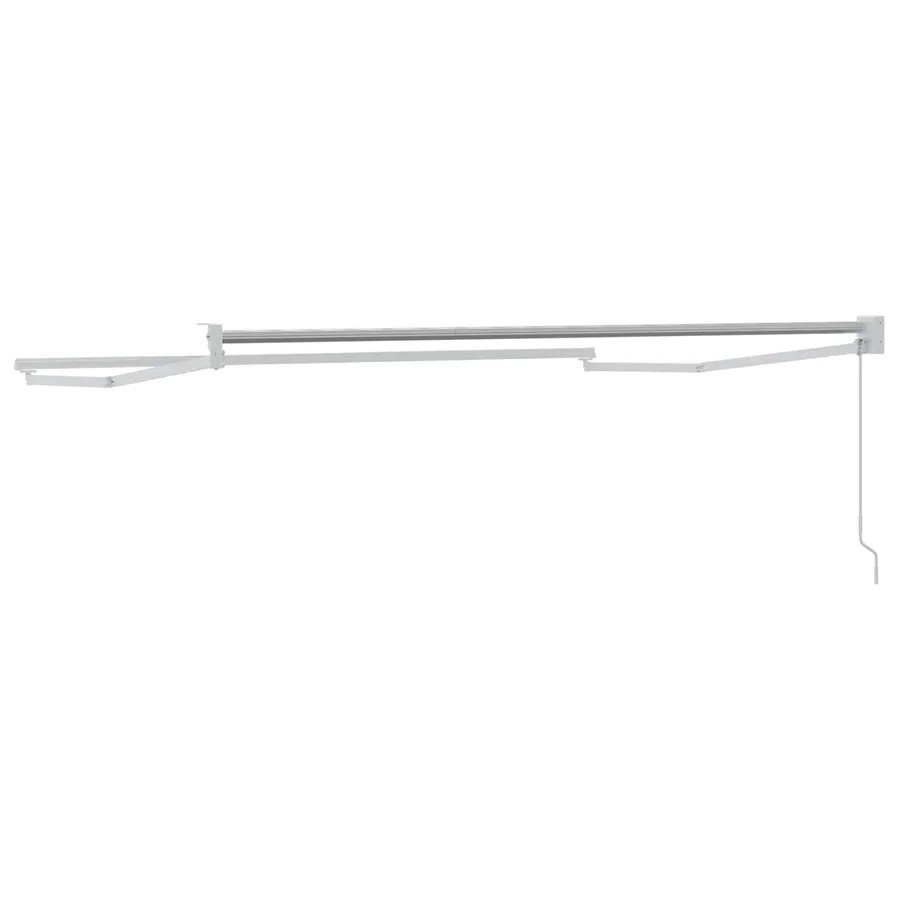 Cadre de store rétractable manuel Blanc 3 x 2 m Aluminium - 5