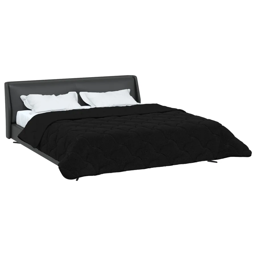 Duvet d'été simple Matelassé Noir 200 x 200 cm - 3
