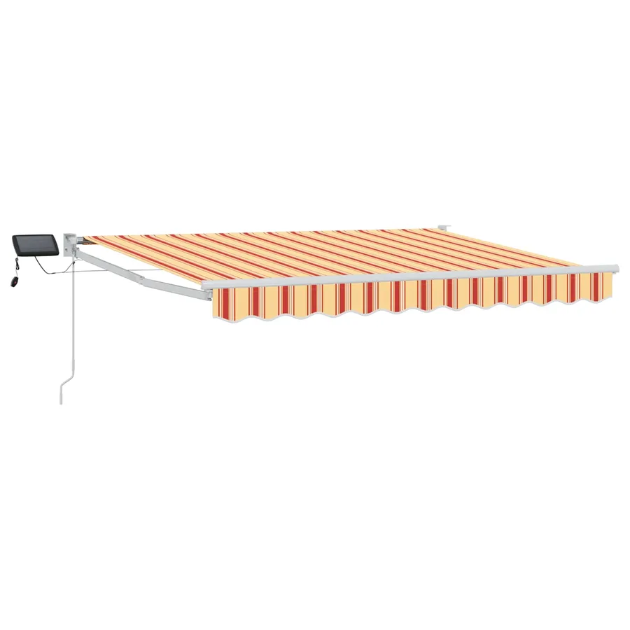 Store rétractable manuel avec LEDs Multicolore 3 x 2,5 m - 2