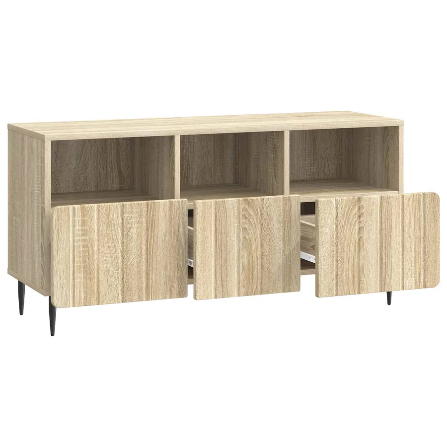 Meuble TV Chêne Sonoma 102 x 34,5 x 50 cm Bois d'ingénierie - 5
