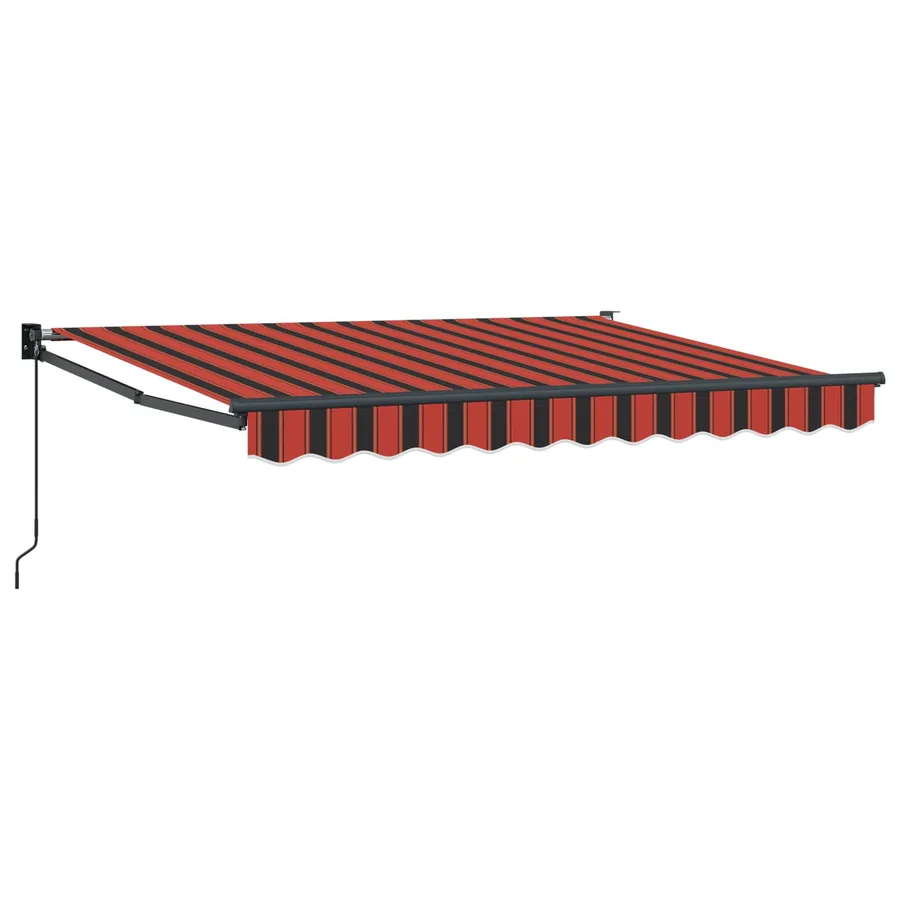 Auvent rétractable Orange, Noir et Jaune 3,5 x 2 m - 2