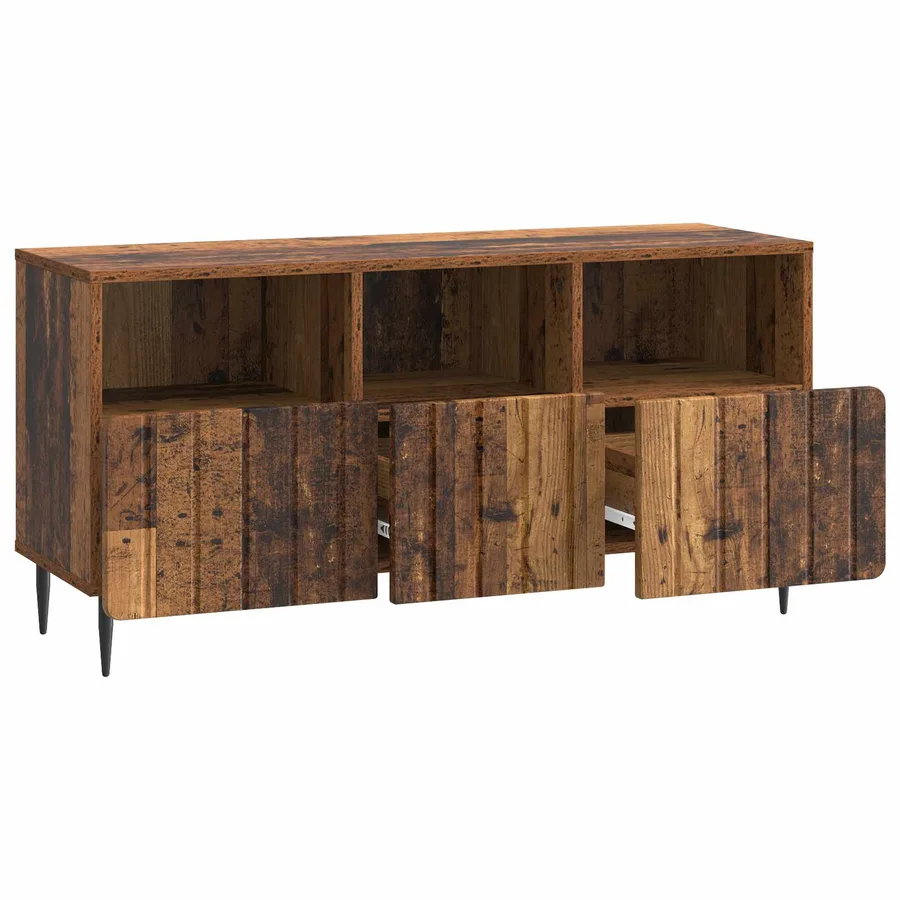 Meuble TV Bois ancien 102 x 34,5 x 50 cm Bois d'ingénierie - 5