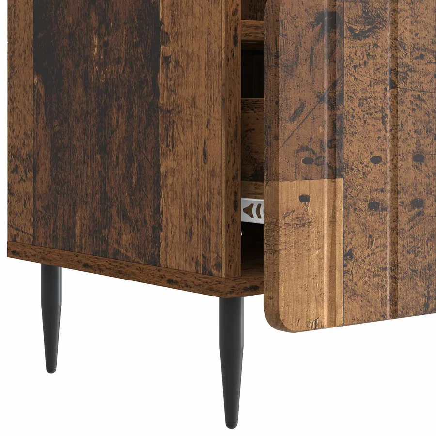 Meuble TV Bois ancien 102 x 34,5 x 50 cm Bois d'ingénierie - 9
