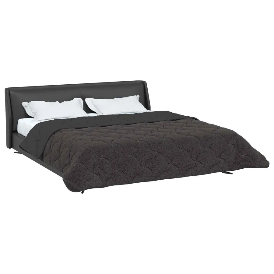 Duvet d'été simple Matelassé Anthracite 200 x 220 cm - 3