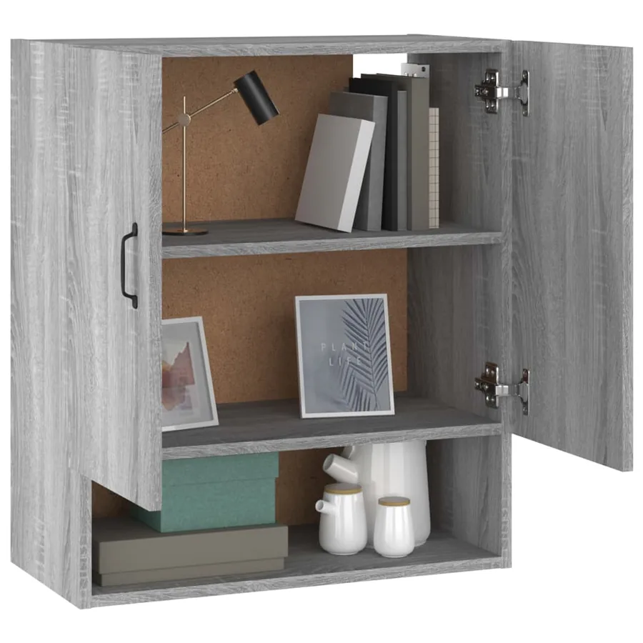 Armoire murale Sonoma gris 60x31x70 cm Bois d'ingénierie - 4