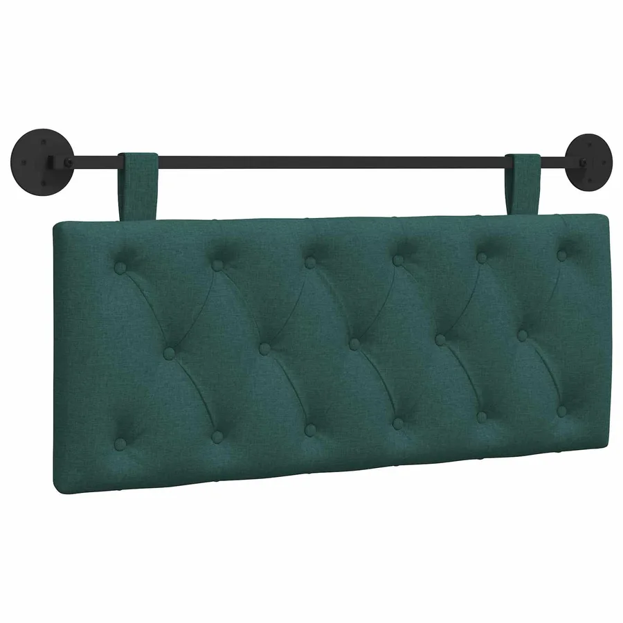 Tête de lit suspendue Vert foncé Tissu - 2