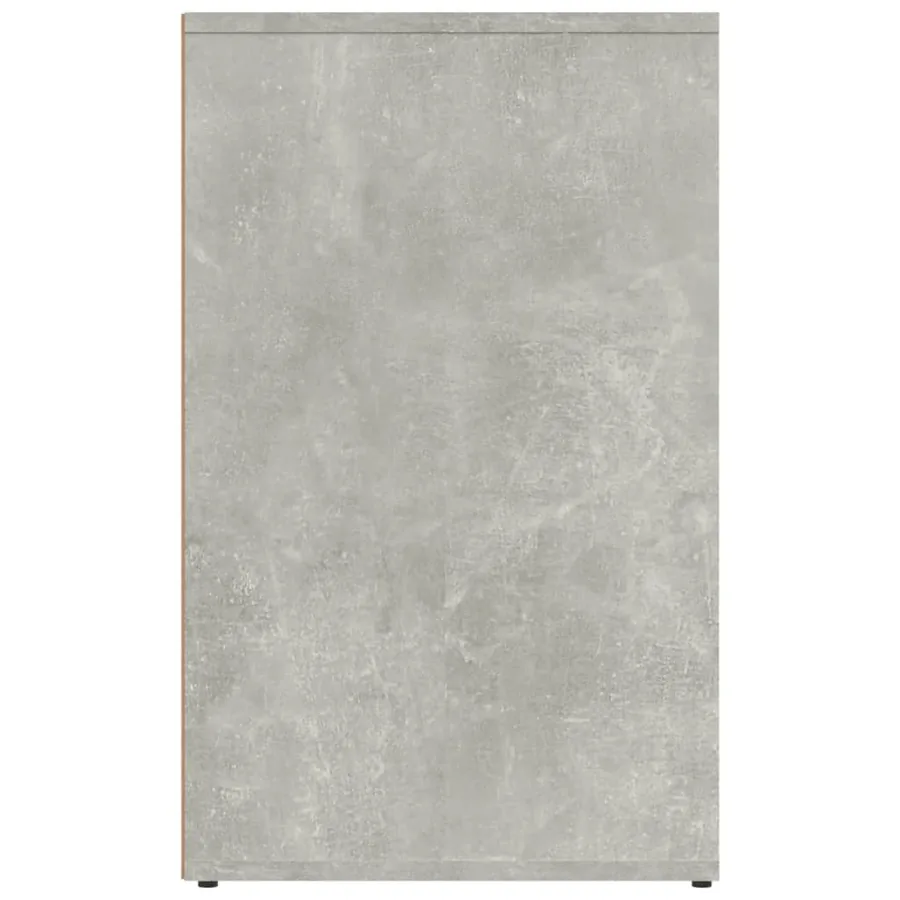 Armoire de dressing Gris béton 80x40x65 cm Bois d'ingénierie - 4
