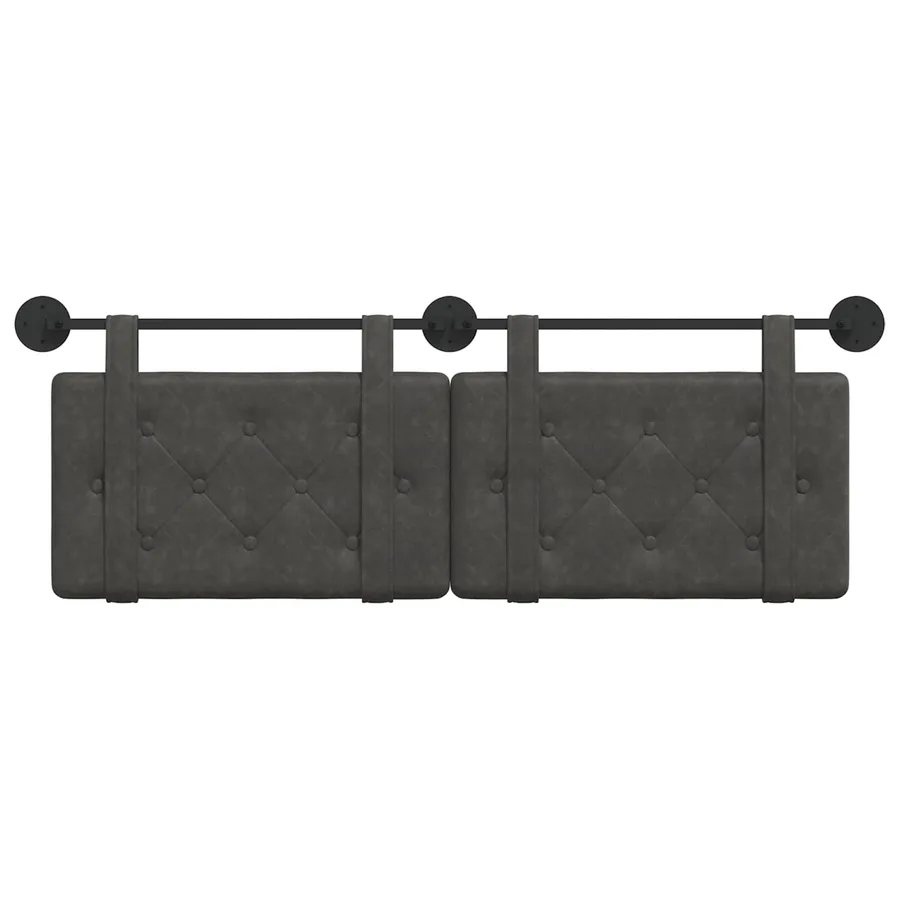 Tête de lit suspendue Noir PU antique - 5