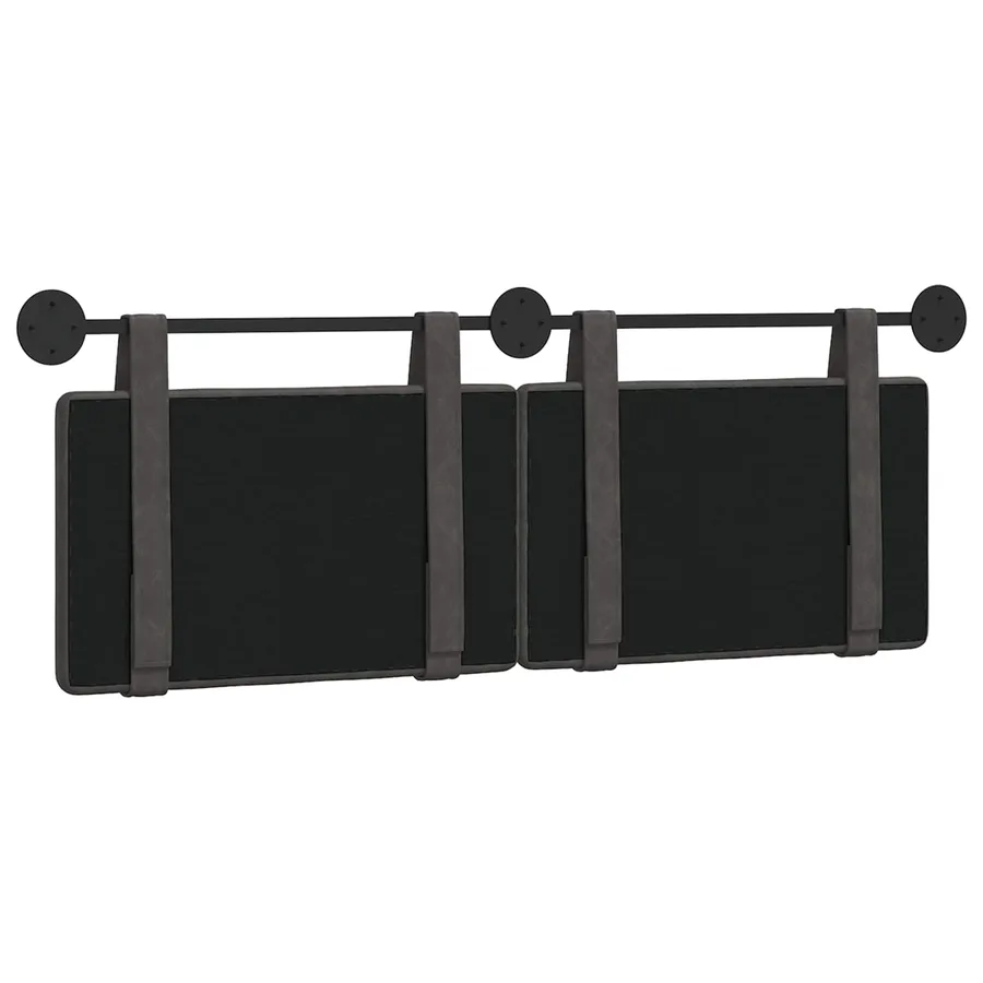 Tête de lit suspendue Noir PU antique - 7