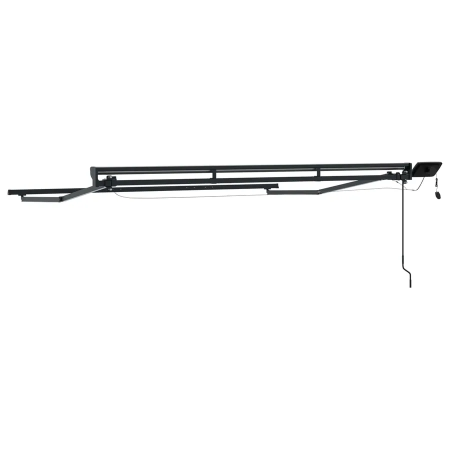Cadre de store manuel avec LEDs Anthracite 2,5 x 2 m Aluminium - 7