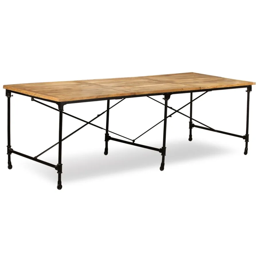 Table à manger Bois de manguier massif 240 cm - 3