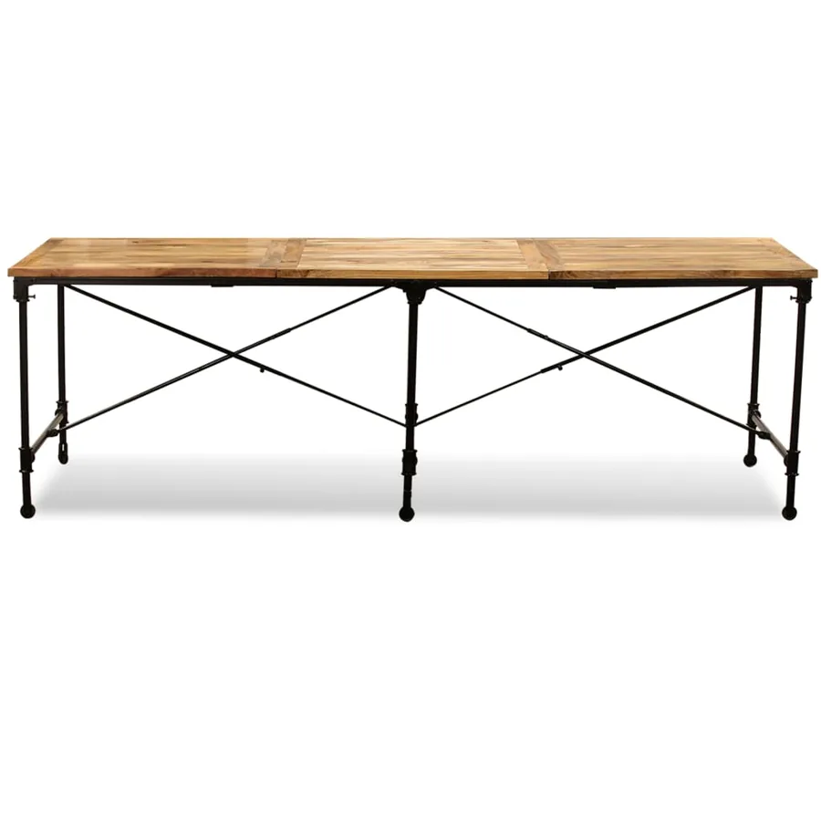 Table à manger Bois de manguier massif 240 cm - 8