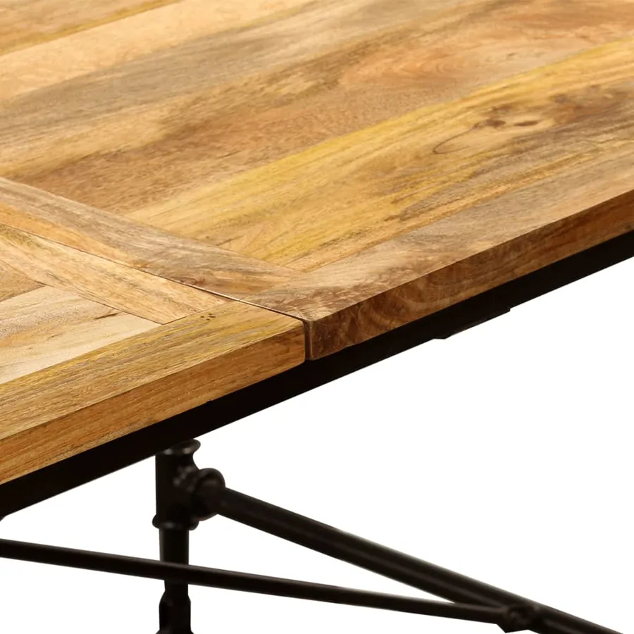 Table à manger Bois de manguier massif 240 cm - 9