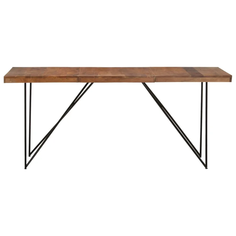 Table à manger 180x90x76 cm Bois d'acacia massif - 2