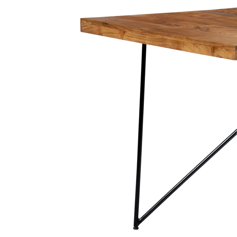 Table à manger 180x90x76 cm Bois d'acacia massif - 5