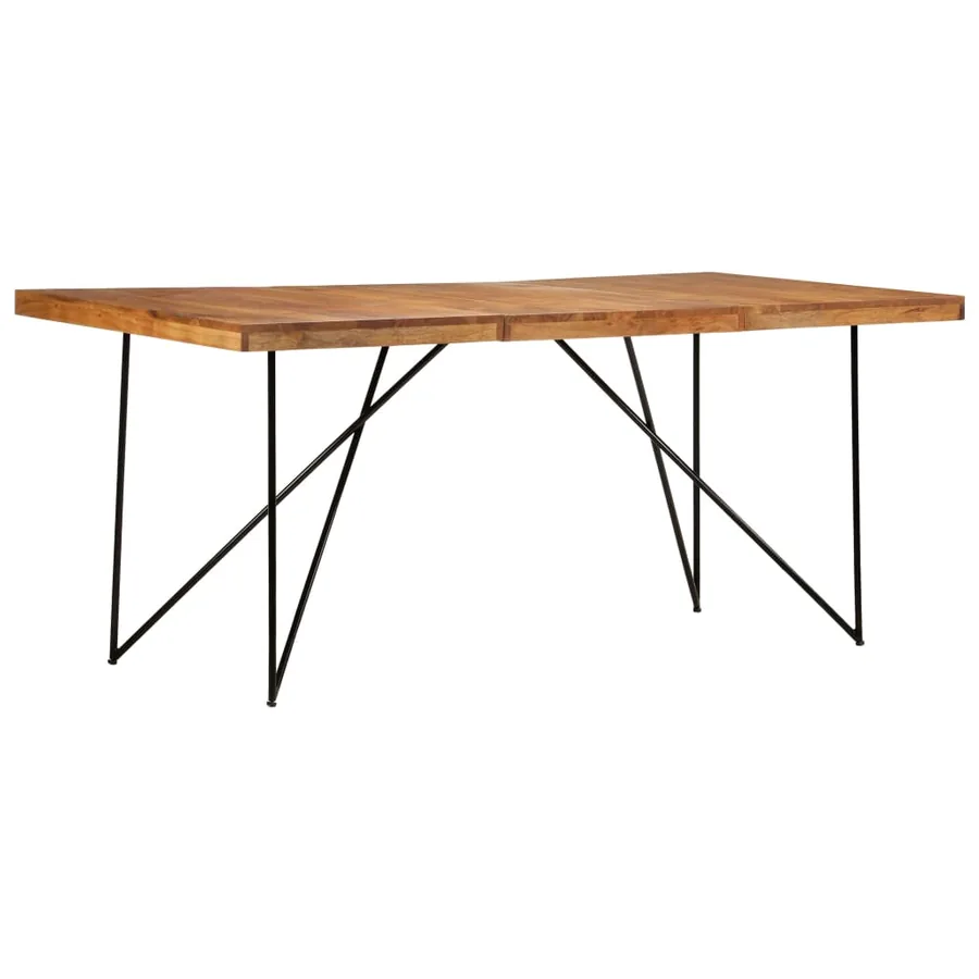 Table à manger 180x90x76 cm Bois d'acacia massif - 8