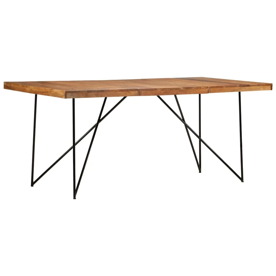 Table à manger 180x90x76 cm Bois d'acacia massif - 9