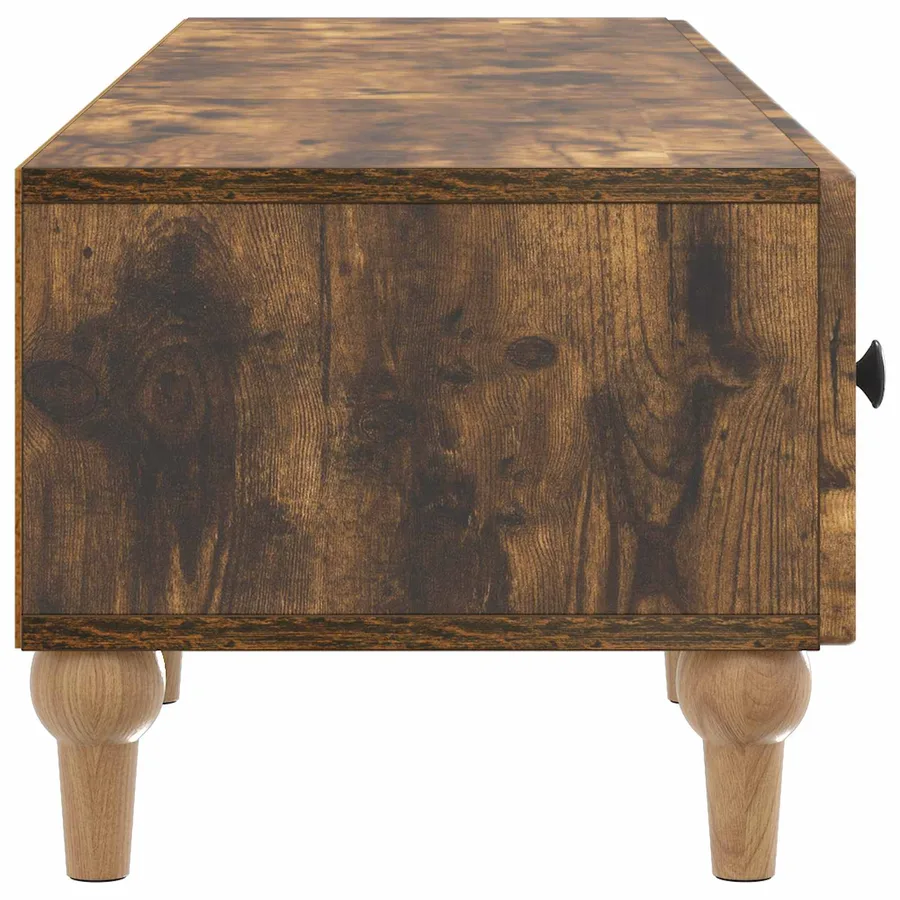 Meuble TV Chêne fumé 147 x 34,5 x 30 cm Bois d'ingénierie - 7