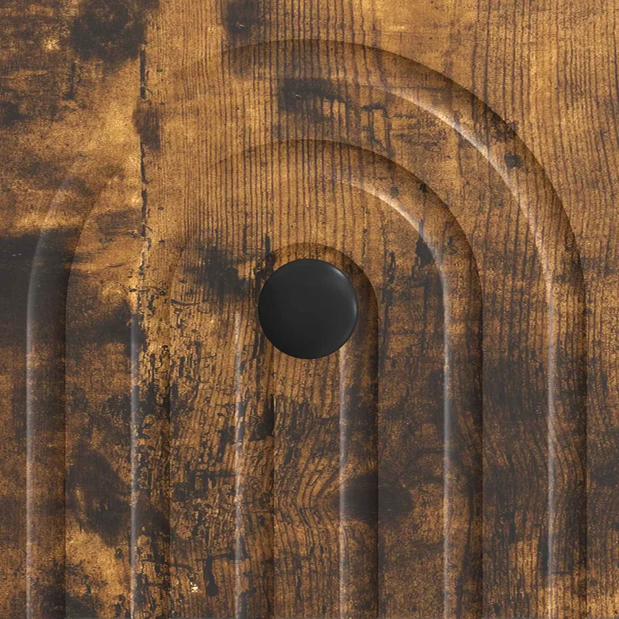 Meuble TV Chêne fumé 147 x 34,5 x 30 cm Bois d'ingénierie - 8