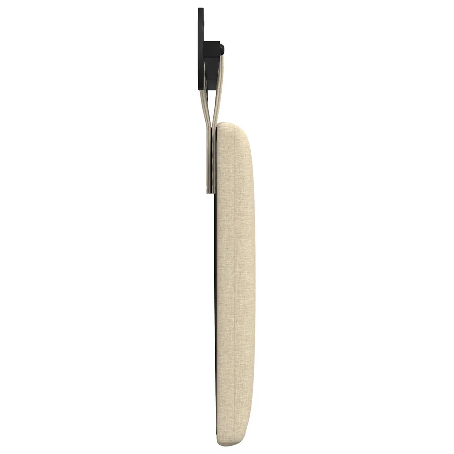 Tête de lit suspendue Crème Tissu - 6