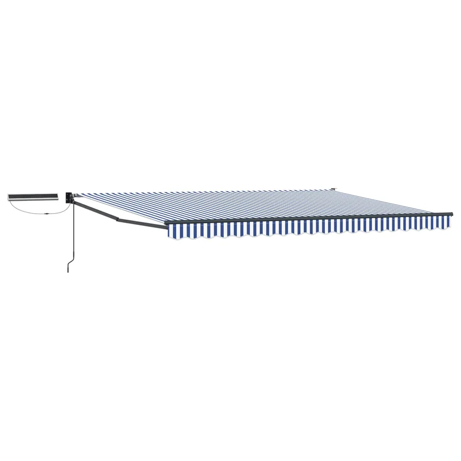 Auvent rétractable électrique Bleu, Blanc, Anthracite 4 x 2 m - 2