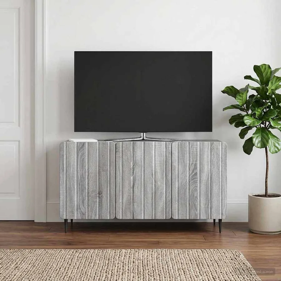 Meuble TV Sonoma gris 99 x 34,5 x 52 cm Bois d'ingénierie