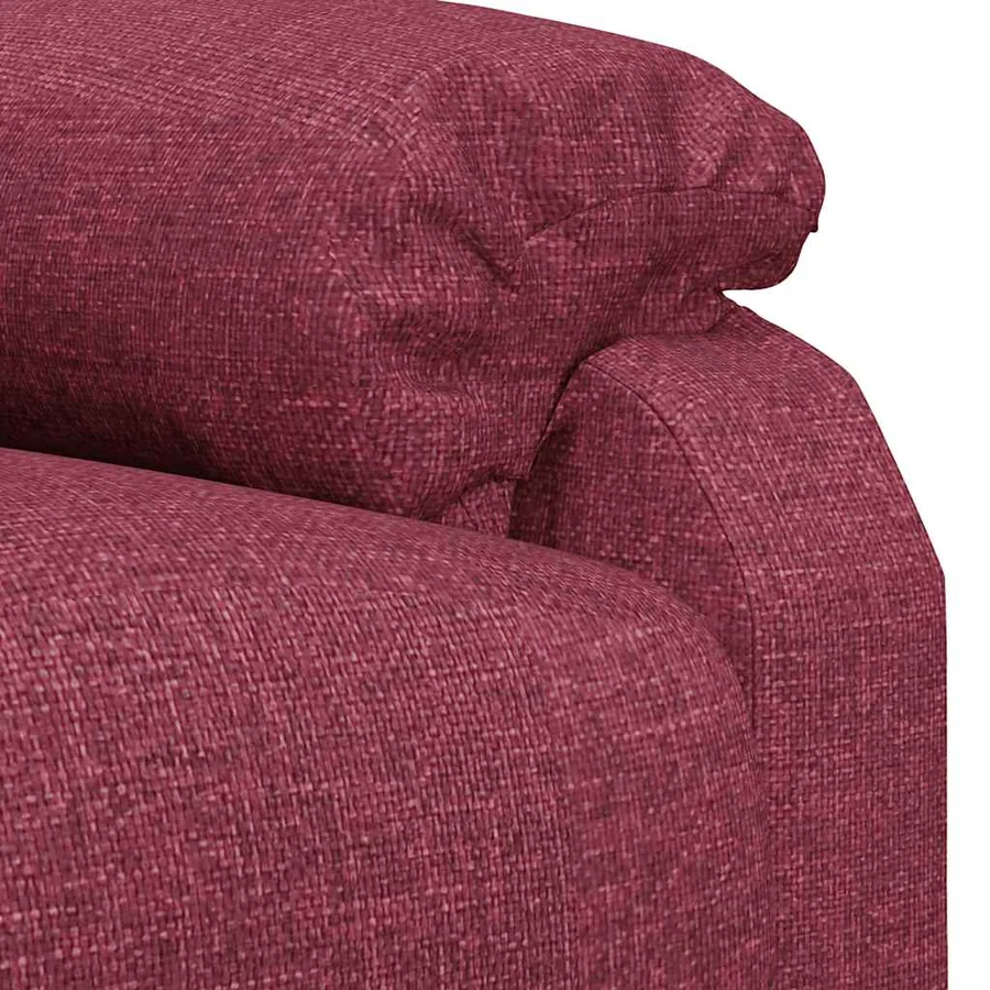 Fauteuil de massage Rouge bordeaux Tissu - 8