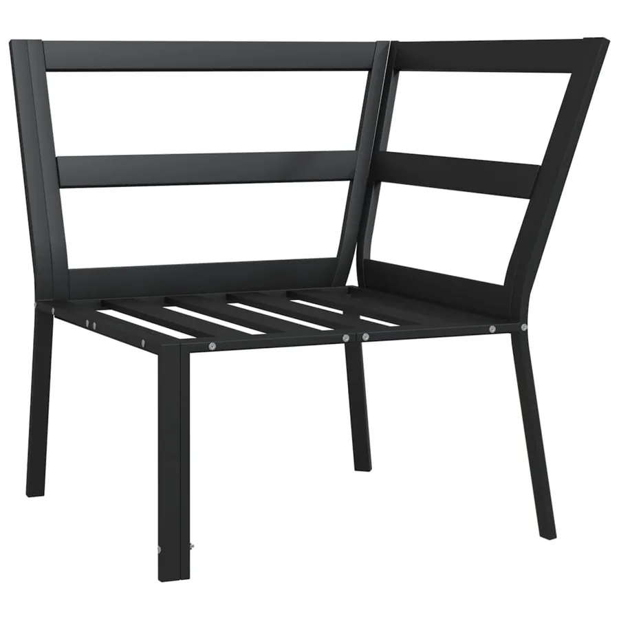 Chaise de jardin avec coussins sable 76x76x79 cm acier - 6