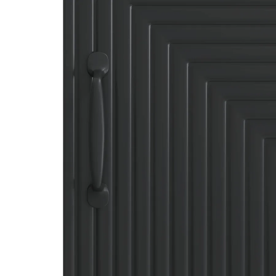 Buffet Noir 33 x 34,5 x 89,5 cm Bois d'ingénierie - 8