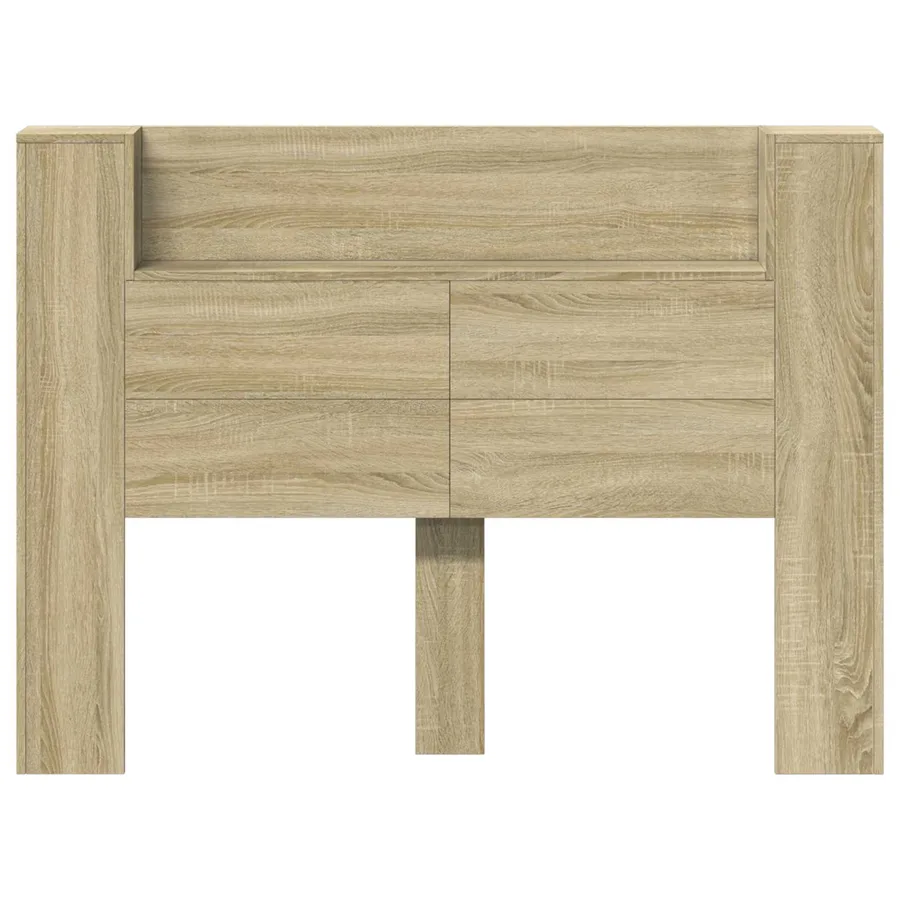 Cabinet de Tête de Lit avec LED Sonoma 140 x 16,5 x 103,5 cm - 5