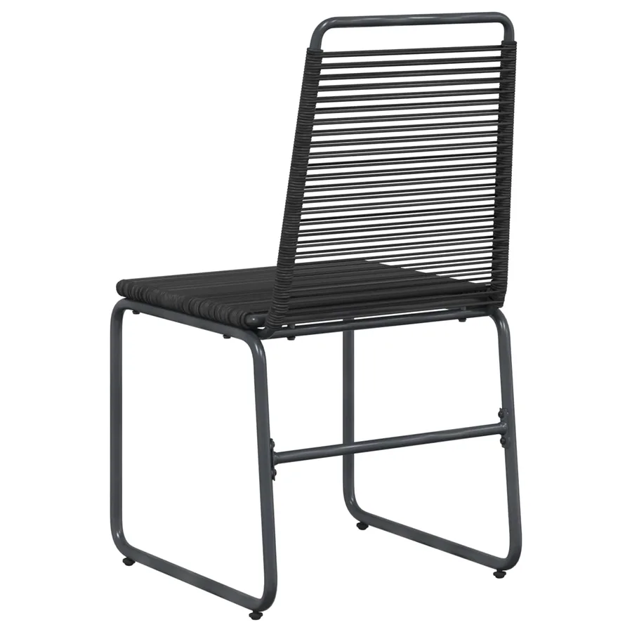 Chaises de jardin 2 pcs Noir 48 x 55 x 89,5 cm Rotin - 6