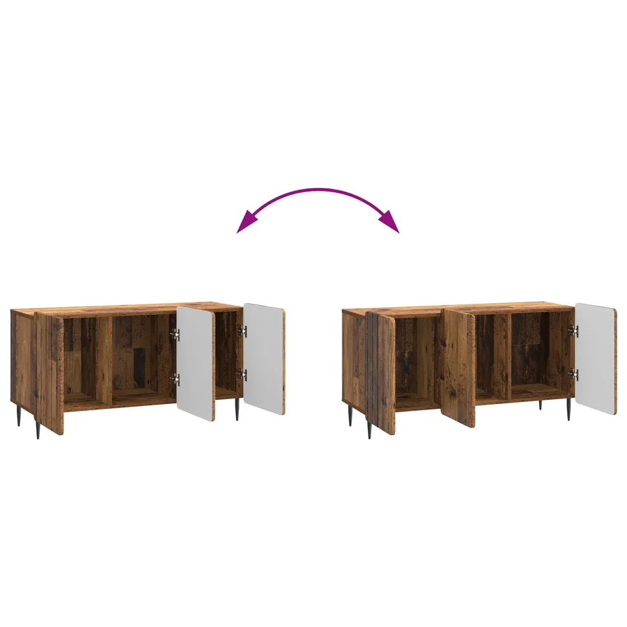 Meuble TV Bois ancien 99 x 34,5 x 52 cm Bois d'ingénierie - 11