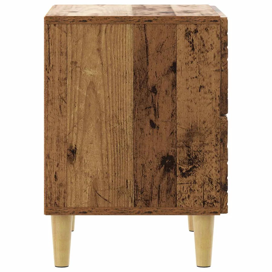 Table de chevet Bois ancien 43 x 34,5 x 48 cm Bois d'ingénierie - 5