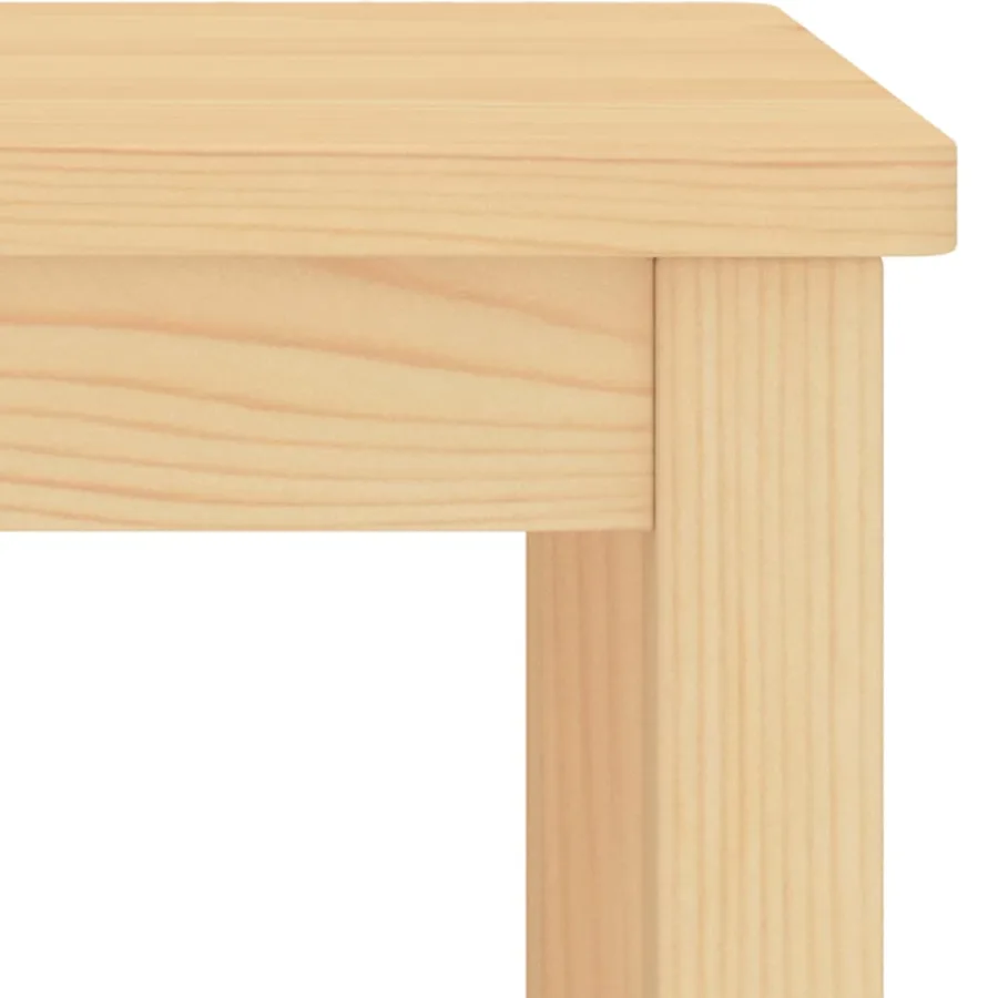 Table de chevet naturel 35x30x47 cm bois de pin massif - 4