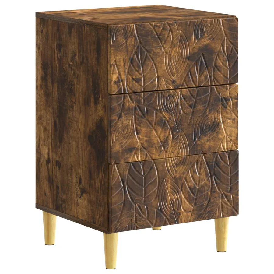Table de chevet Chêne fumé 43 x 39,5 x 66,5 cm - 2