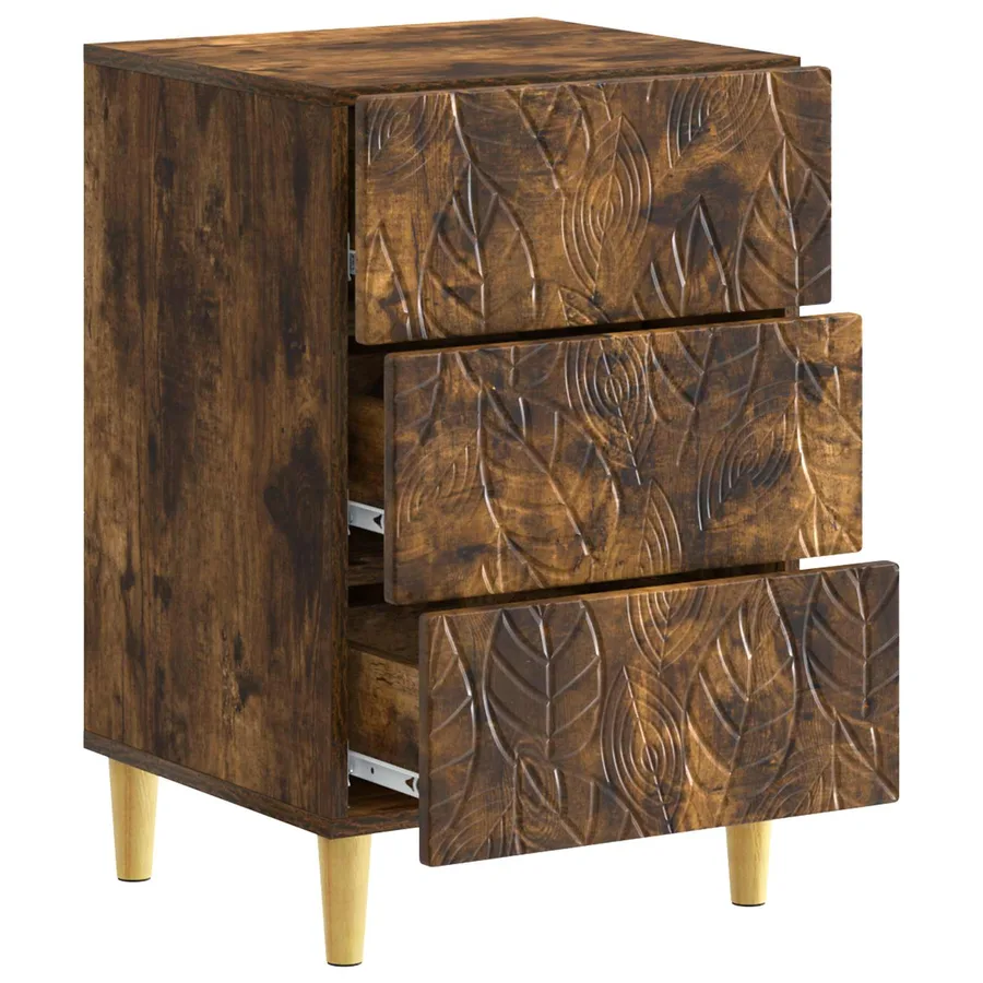Table de chevet Chêne fumé 43 x 39,5 x 66,5 cm - 3