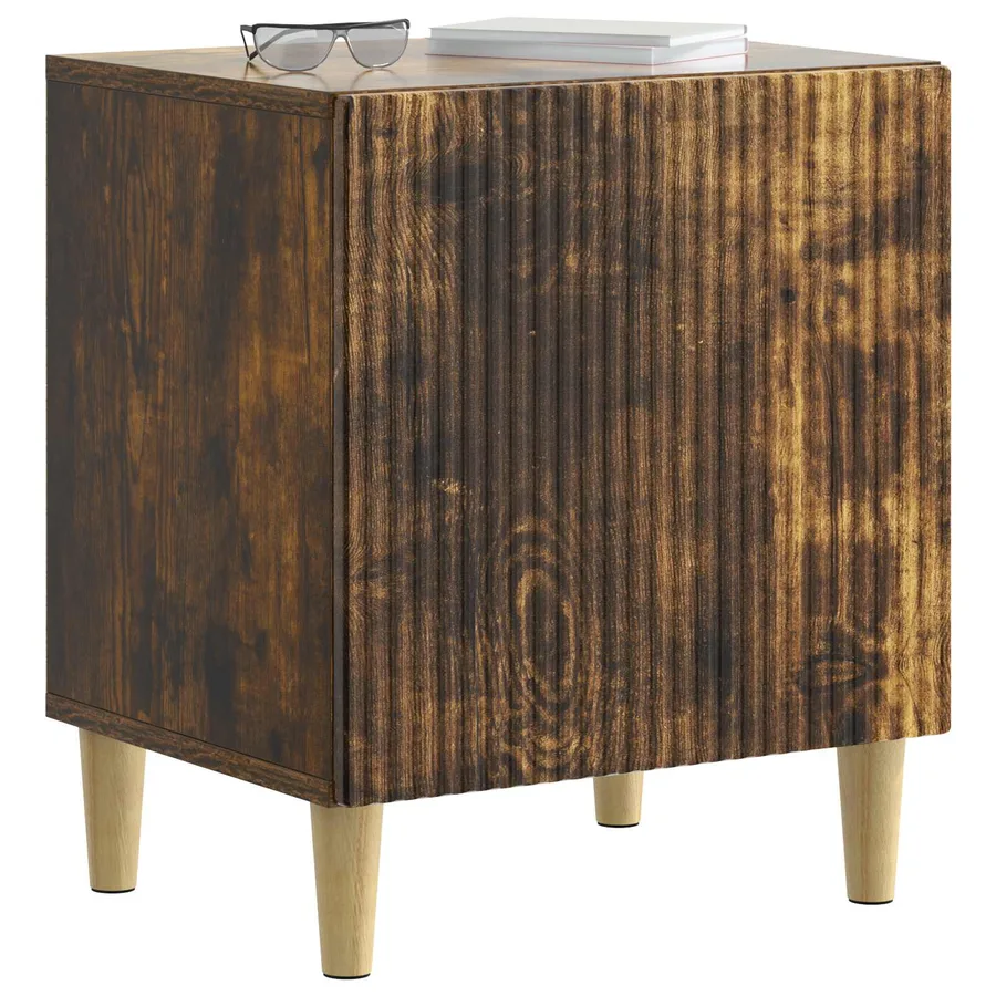 Cabinet de chevet Chêne fumé 43 x 34,5 x 50 cm - 3